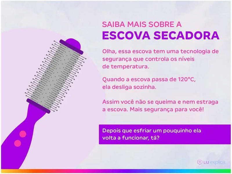 Escova Secadora Mondial ES-02-BI 1200W - Bivolt