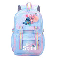 Lilo e Stitch Mochila impermeável de grande capacidade para escola